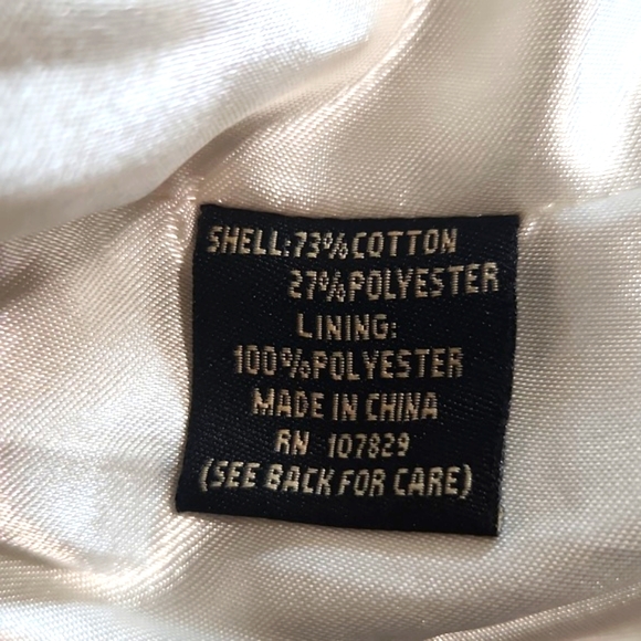 Ambition Vintage Chic Jacquard Ivory Cropped 3/4 Sleeve Blazer Jacket Size M - Picture 10 of 14